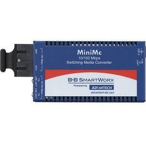 Advantech Industrial Grade 10/100 Mbps Miniature Media Converter - IMC-350I-MMST-PS-A