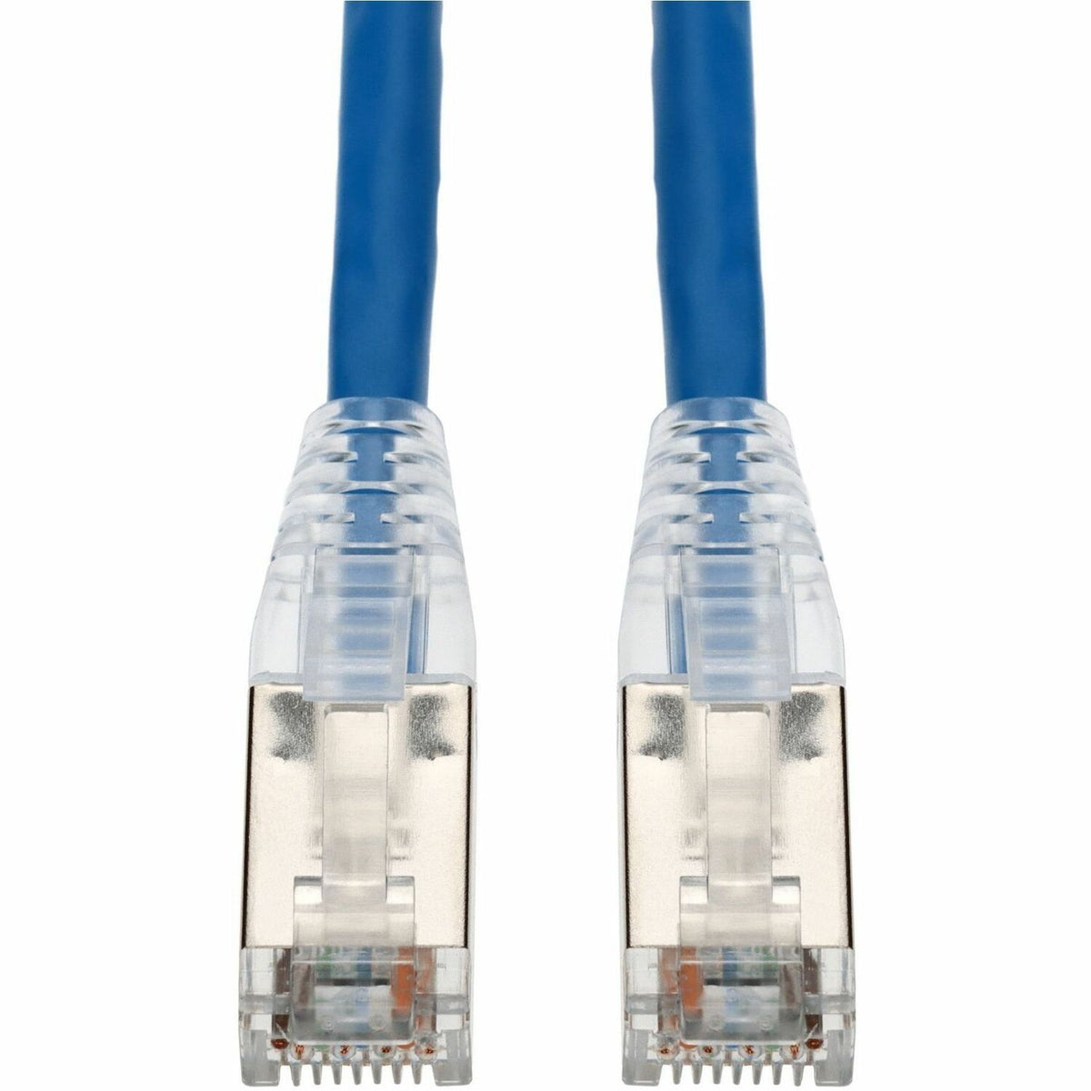 AddOn 7ft Blue CAT 6 Shielded PVC Ethernet Cable Snagless Bubble Boot RJ-45 M/M - ADD-7FCAT6S-BE