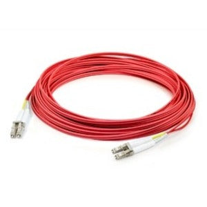 AddOn 3m LC (Male) to LC (Male) Straight Red OM2 Duplex Plenum Fiber Patch Cable - ADD-LC-LC-3M5OM2P-RD