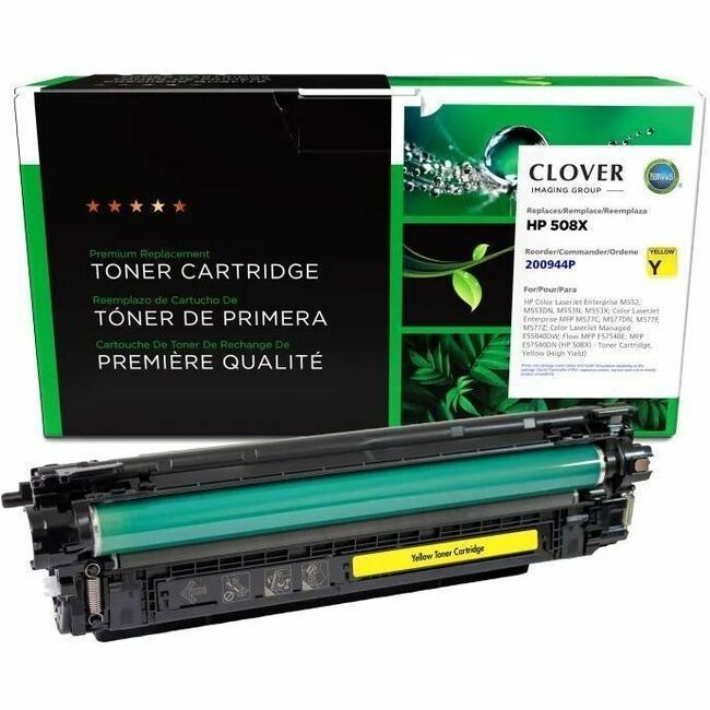 Clover Imaging Remanufactured High Yield Yellow Toner Cartridge for HP 508X (CF362X) - 200944P