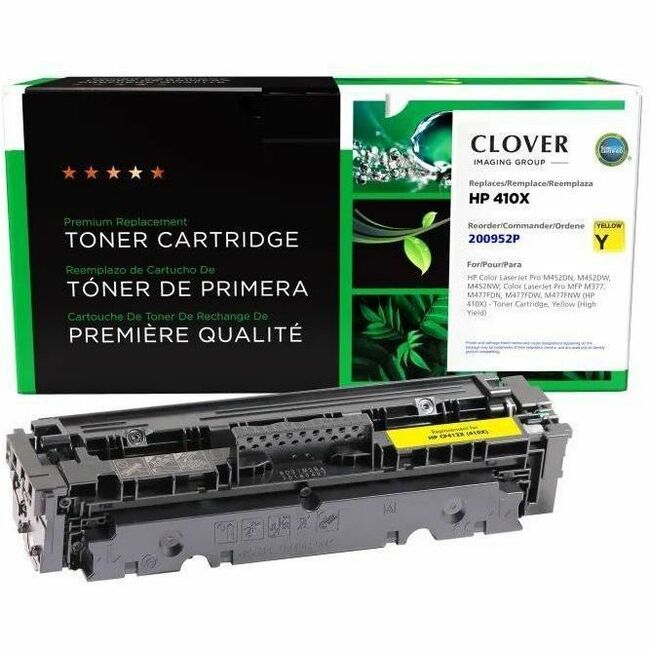 Clover Imaging Remanufactured High Yield Yellow Toner Cartridge for HP 410X (CF412X) - 200952P