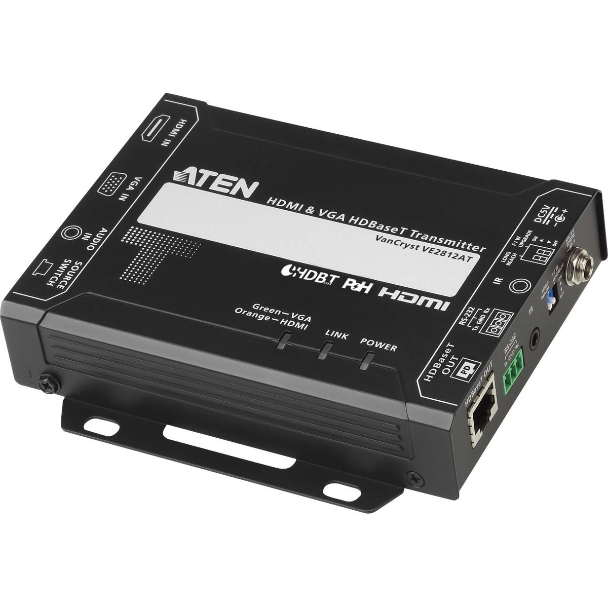 ATEN HDMI & VGA HDBaseT Transmitter with POH (4K@100m) (HDBaseT Class A) - VE2812AT