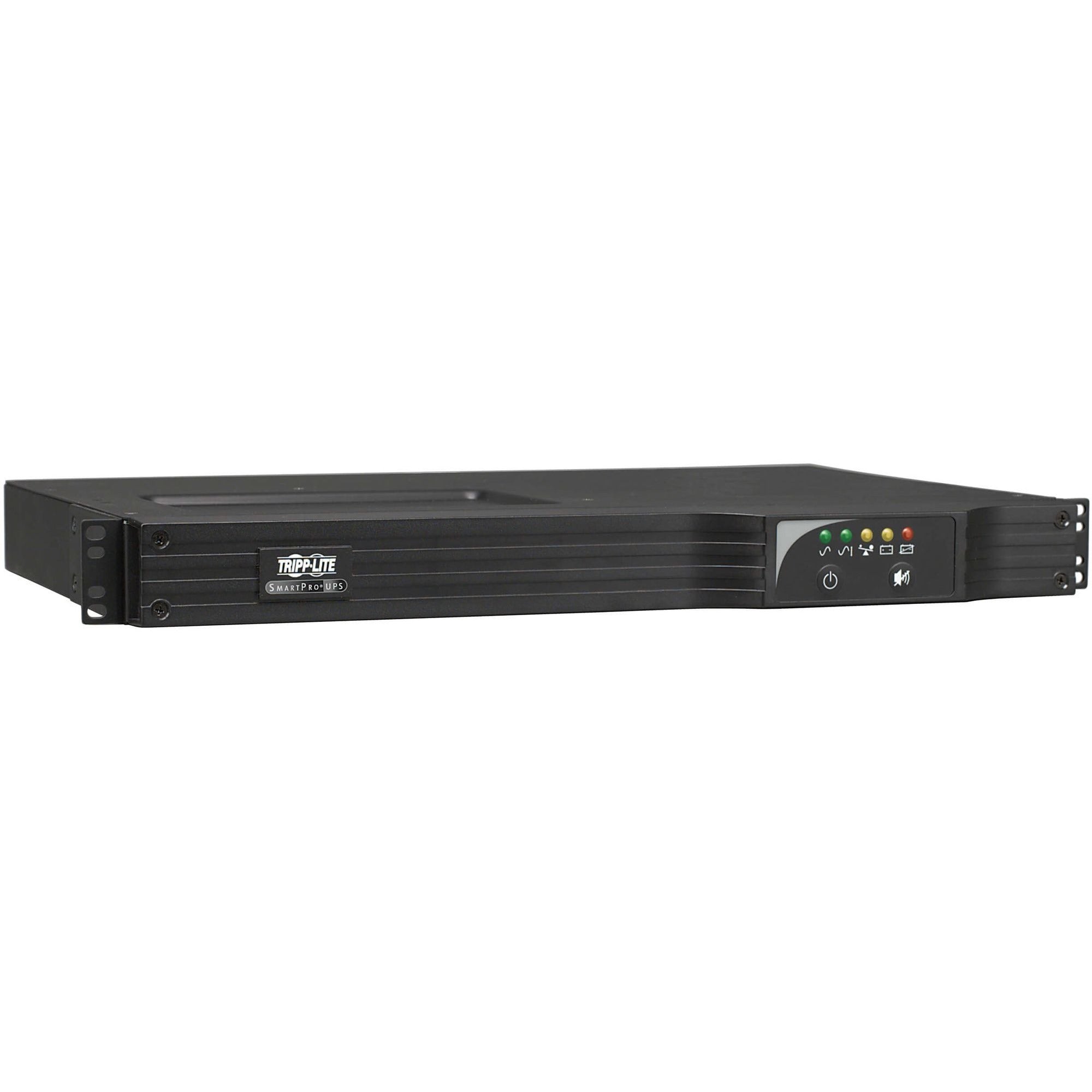 Tripp Lite by Eaton UPS SmartPro 120V 500VA 300W Line-Interactive UPS 1U WEBCARDLX USB DB9 6 Outlets - SMART500RT1UN