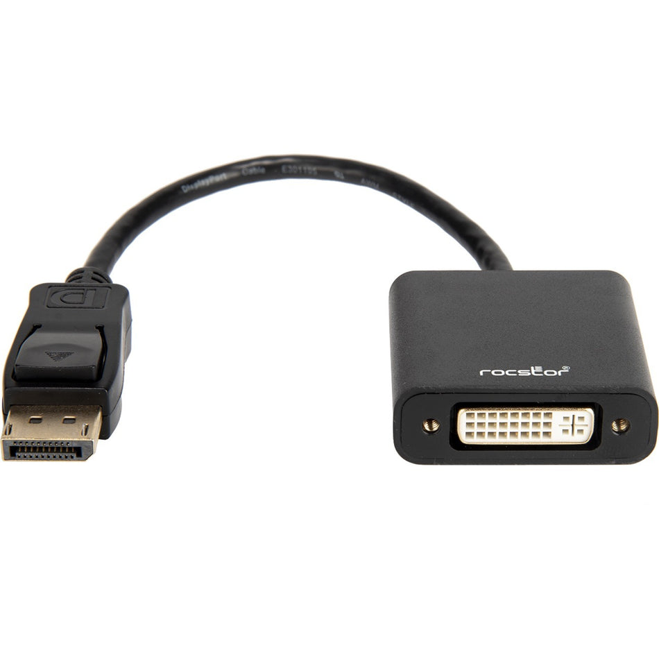 Rocstor Active DisplayPort&reg; to DVI Adapter - 4K@30Hz - Resolutions up to 3840x2160 - Y10A230-B1