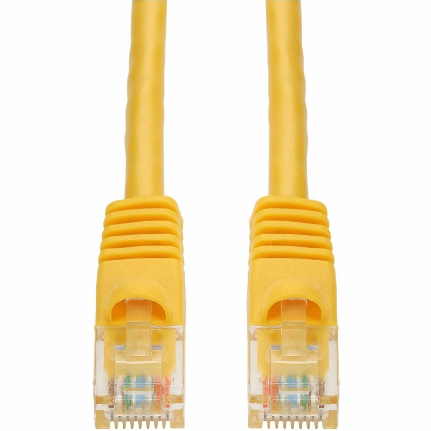 AddOn 10ft Yellow CAT 6A PVC Ethernet Cable Snagless Bubble Boot RJ-45 M/M - ADD-10FCAT6A-YW