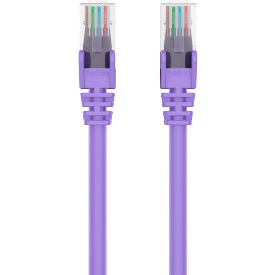 Belkin RJ45 Category 6 Snagless Patch Cable - A3L980-15-PUR-S