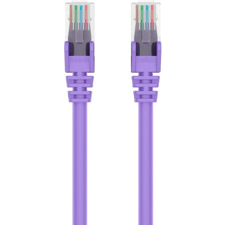 Belkin RJ45 Category 6 Snagless Patch Cable - A3L980-15-PUR-S