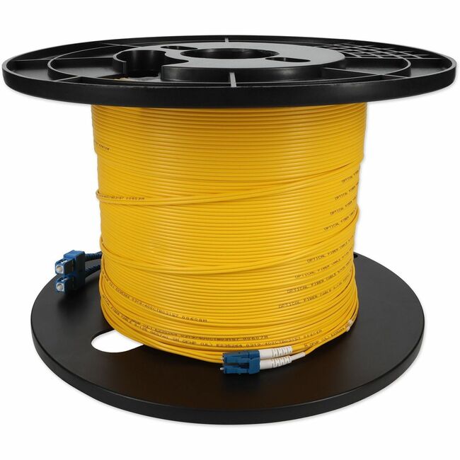 AddOn 51m LC (Male) to SC (Male) Straight Yellow OS2 Duplex Plenum Fiber Patch Cable - ADD-SC-LC-51M9SMFP