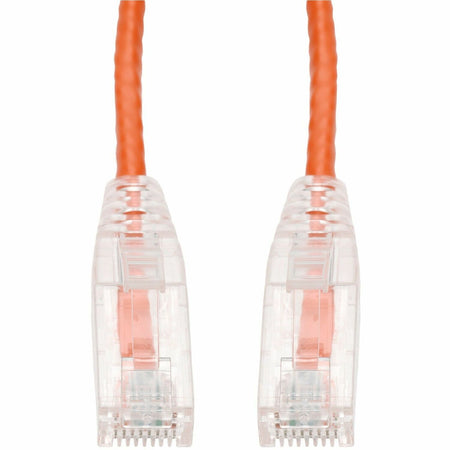 AddOn 12ft Orange CAT 6 Slim PVC Ethernet Cable Snagless Clear-Claw RJ-45 M/M - ADD-12FSLCAT6-OE