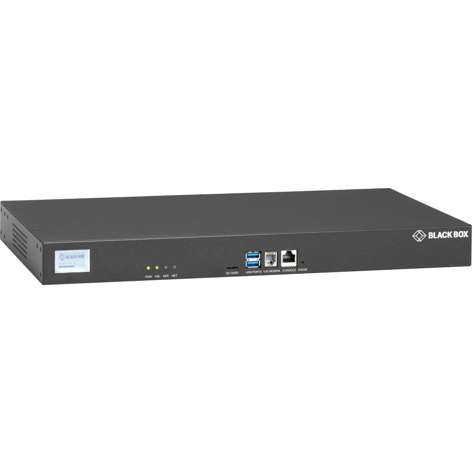 Black Box LES1700 Series Console Server - POTS Modem, Dual 10/100/1000 - LES1716A-R2
