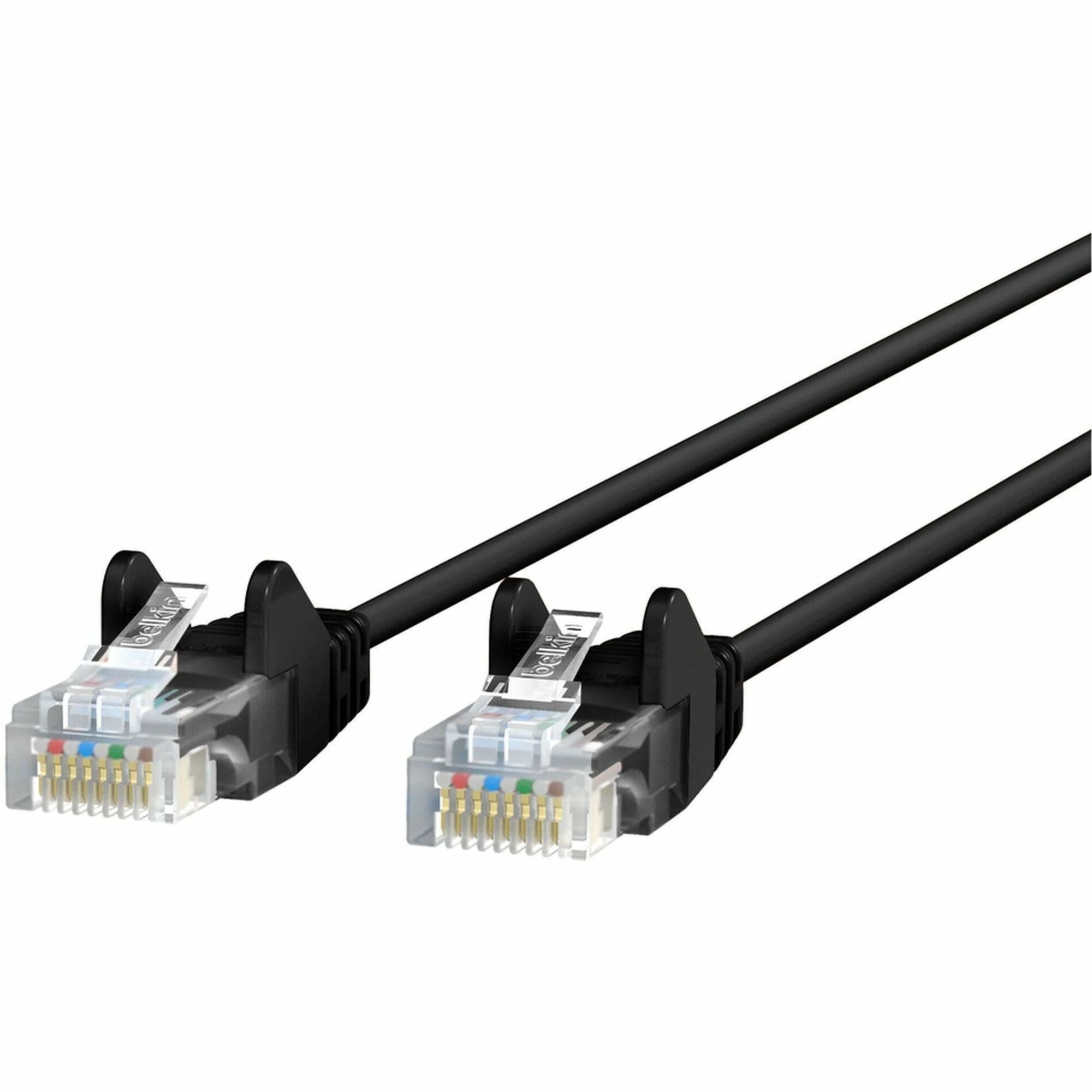 Belkin CAT6 Slim Gigabit Snagless UTP Ethernet Cable - CE001B25-BLK-S