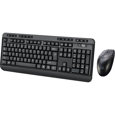 Adesso WKB-1320CB Antimicrobial Wireless Desktop Keyboard and Mouse - WKB-1320CB