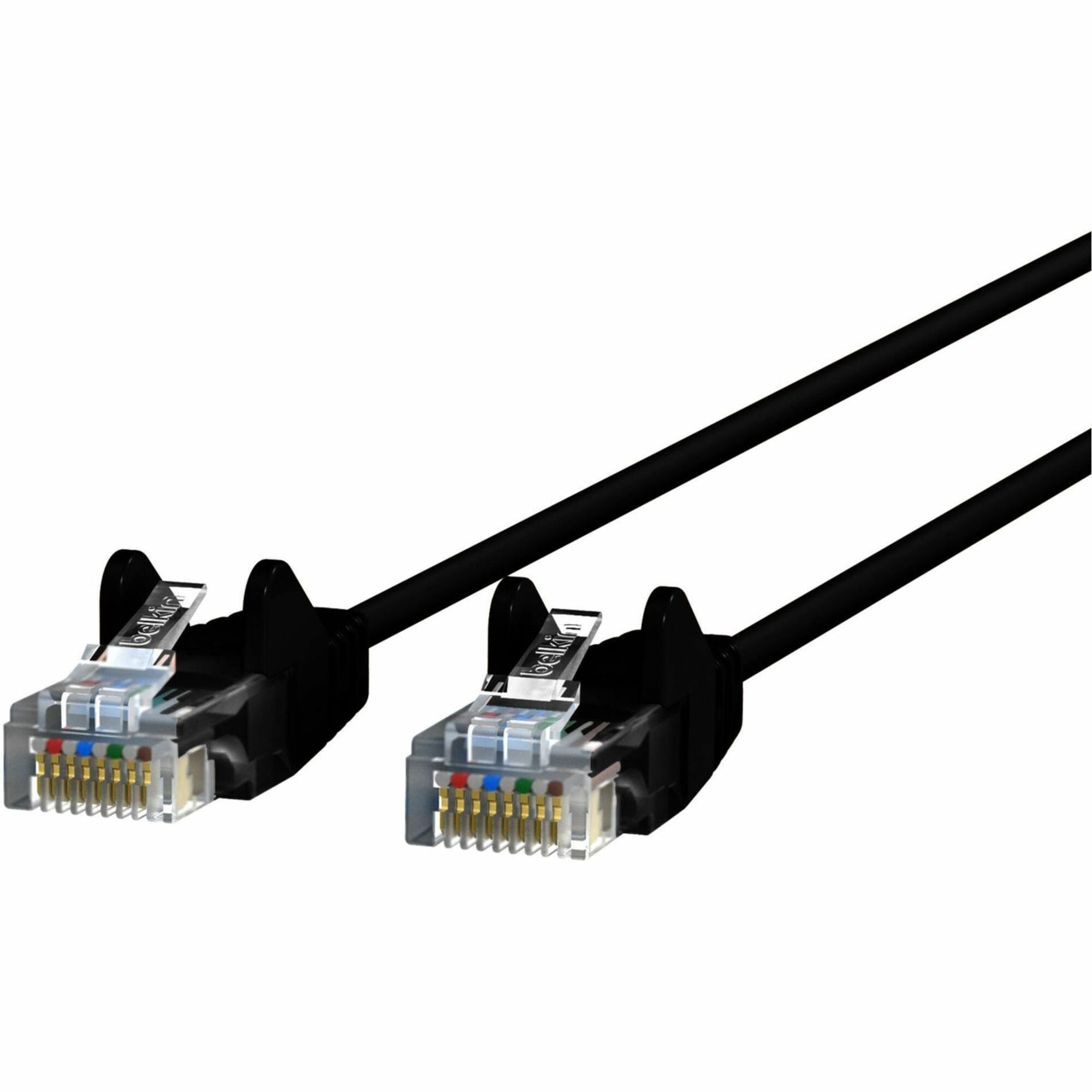Belkin CAT6 Slim Gigabit Snagless UTP Ethernet Cable - CE001B10-BLK-S