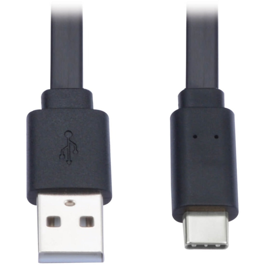 Eaton Tripp Lite Series USB-A to USB-C Flat Cable - M/M, USB 2.0, Black, 6 ft. (1.83 m) - U038-006-FL
