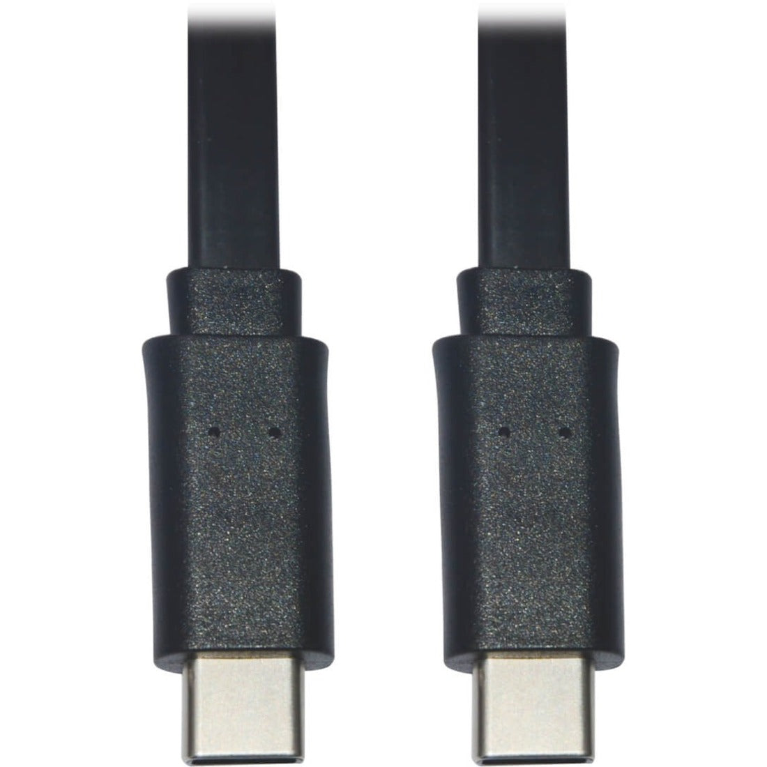 Eaton Tripp Lite Series USB-C Flat Cable (M/M), USB 2.0, Black, 3 ft. (0.91 m) - U040-003-C-FL