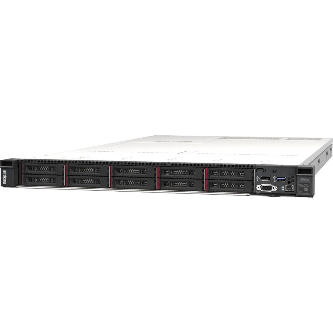 Lenovo ThinkSystem SR645 7D2XA016NA 1U Rack Server - 1 x AMD EPYC 7262 3.20 GHz - 16 GB RAM - Serial ATA/600, 12Gb/s SAS Controller - 7D2XA016NA