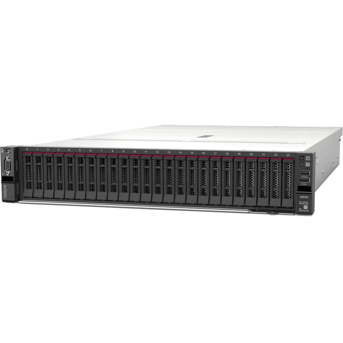 Lenovo ThinkSystem SR665 7D2VA01JNA 2U Rack Server - 1 x AMD EPYC 7282 2.40 GHz - 16 GB RAM - Serial ATA/600, 12Gb/s SAS Controller - 7D2VA01JNA