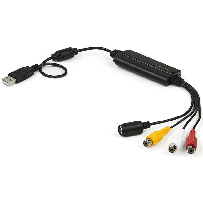StarTech.com USB Video Capture Adapter Cable - S-Video/Composite to USB 2.0 - TWAIN Support - Analog to Digital Converter - Windows Only - SVID2USB232