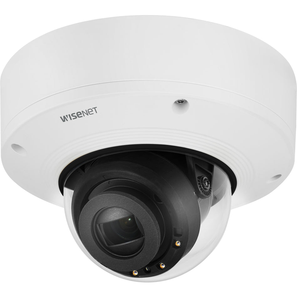 Wisenet XNV-6081RE 2 Megapixel Indoor/Outdoor HD Network Camera - Color, Monochrome - Dome - Signal White - XNV-6081RE