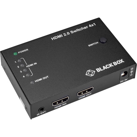 Black Box HDMI 2.0 4K Video Switch - 4x1 - VSW-HDMI2-4X1