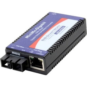 B+B SmartWorx 10/100/1000Mbps Miniature Media Converter - IMC-371-MM-PS