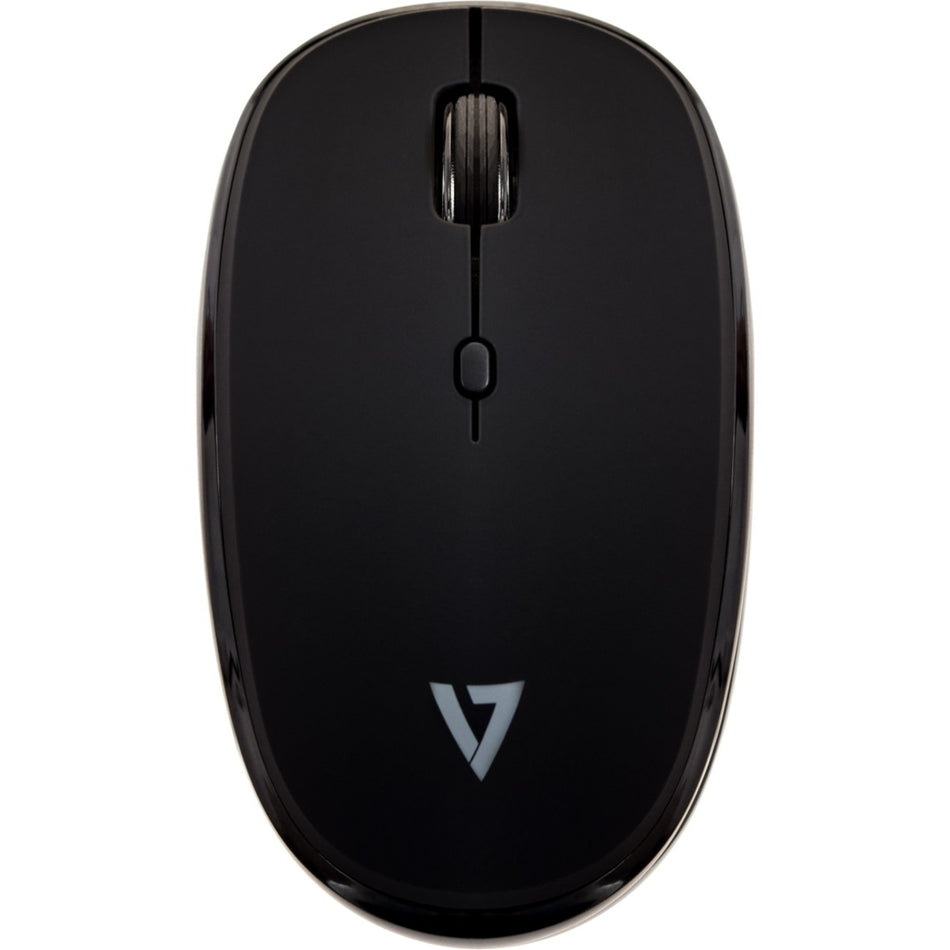 V7 Bluetooth Silent 4-Button Mouse - Black - MW550BT