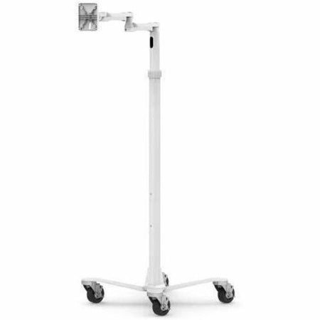 Compulocks Medical Rolling Cart Extended - VESA Compatible White - MCRSTDEXW
