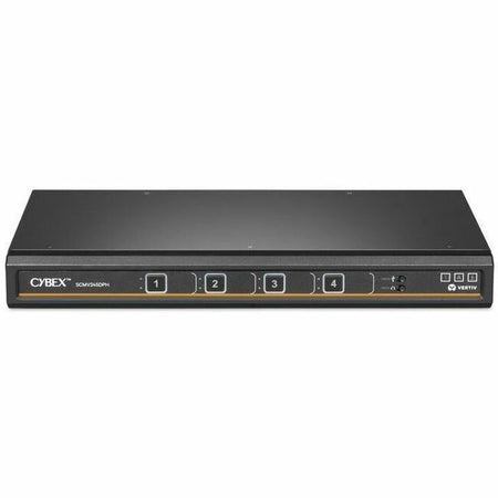 Vertiv Cybex Secure MultiViewer KVM Switch | 4 port | NIAP Approved | Dual AC - SCMV245DPH-400