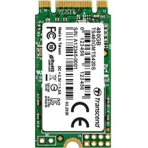 Transcend 420S 480 GB Solid State Drive - M.2 2242 Internal - SATA (SATA/600) - TS480GMTS420S