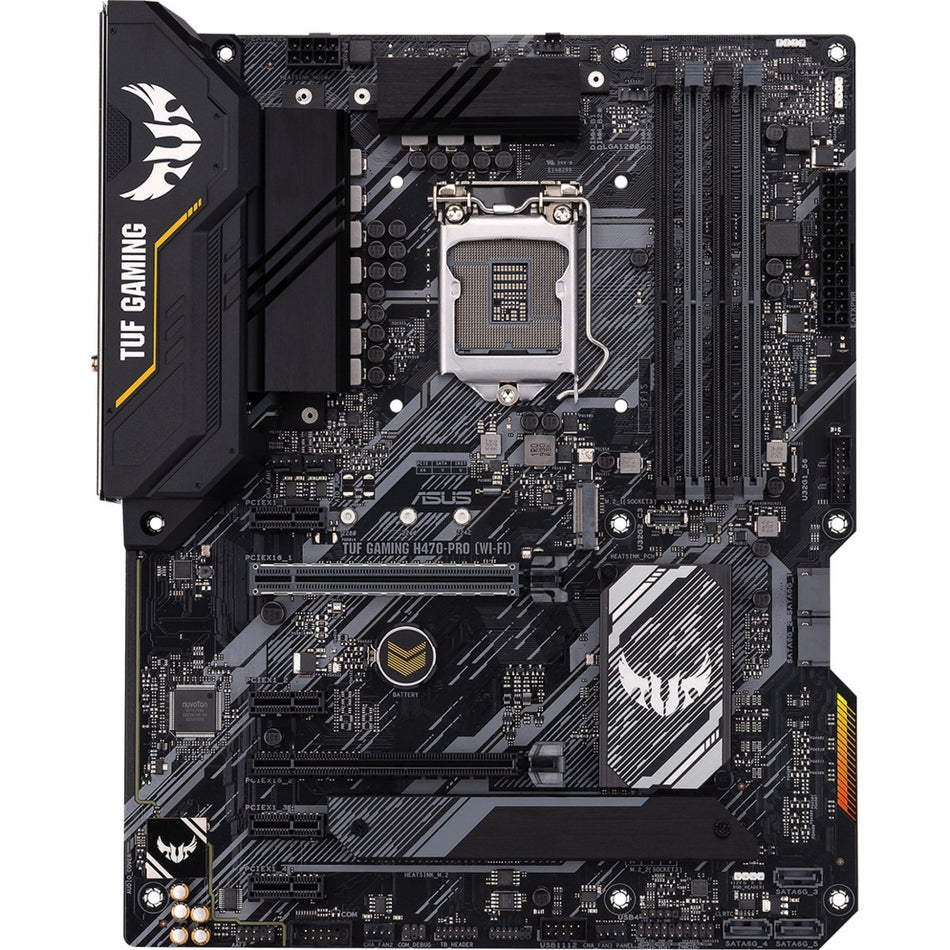 TUF GAMING H470-PRO (WI-FI) Desktop Motherboard - Intel H470 Chipset - Socket LGA-1200 - Intel Optane Memory Ready - ATX - TUFGAMINGH470PROWIFI