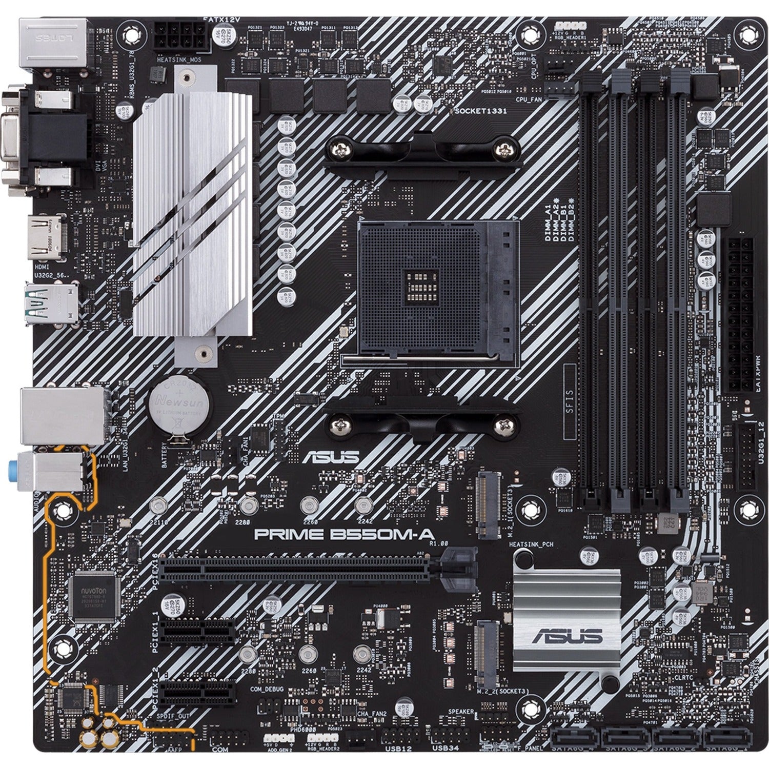 Asus Prime B550M-A/CSM Desktop Motherboard - AMD B550 Chipset - Socket AM4 - Micro ATX - PRIME B550M-A/CSM