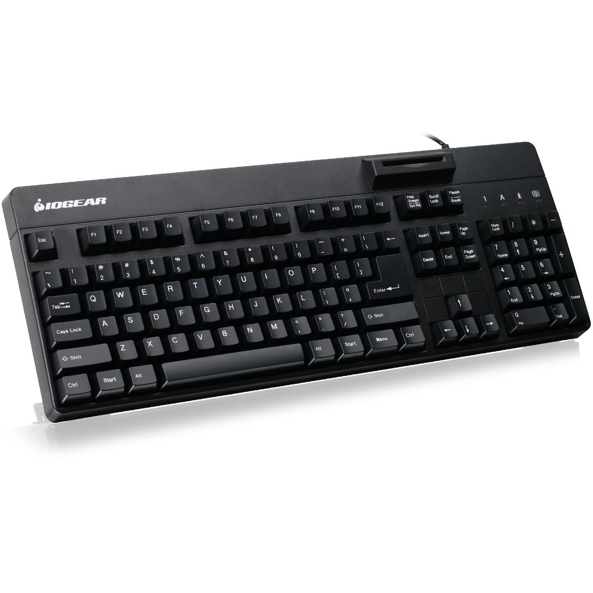 IOGEAR Integrated Keyboard/CAC Reader - GKBSR202TAA