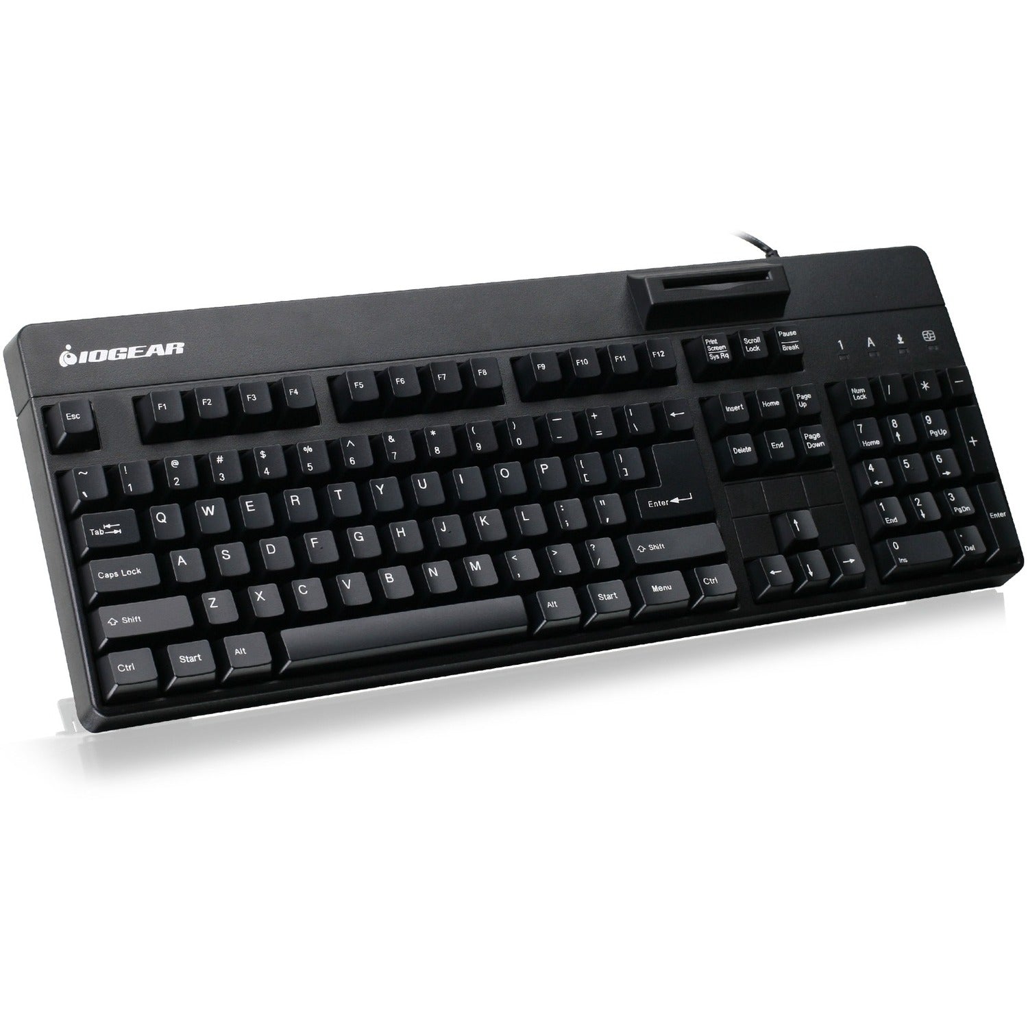 IOGEAR Integrated Keyboard/CAC Reader - GKBSR202TAA