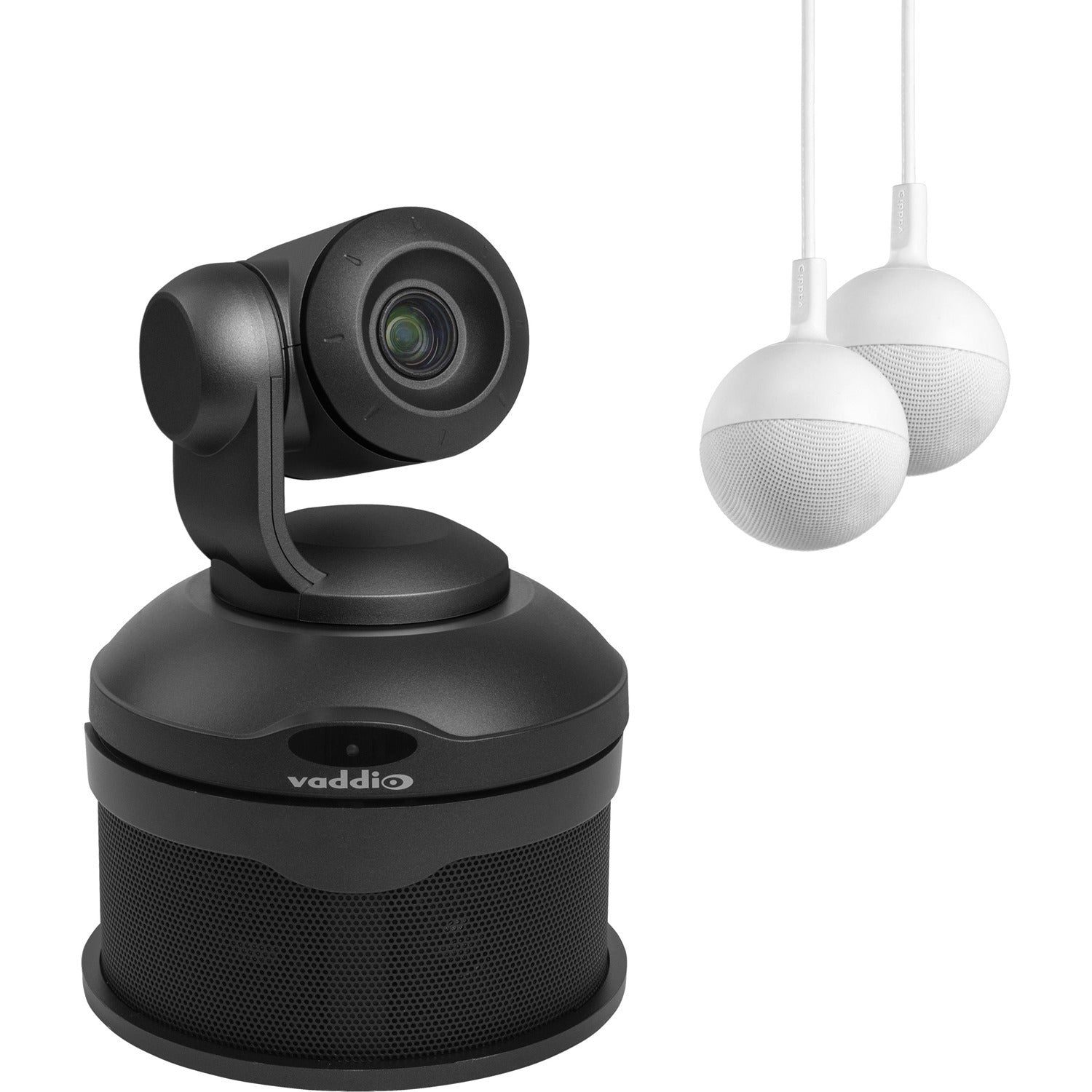 Vaddio ConferenceSHOT AV HD Conference Room System - PTZ Camera, Speaker, and Two CeilingMIC Microphones - Black - 999-99950-200B