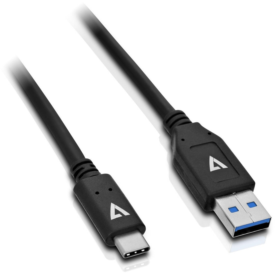 V7 Black USB Cable USB 3.1 A Male to USB-C Male 1m 3.3ft - V7U3.1AC-1M-BLK-1E