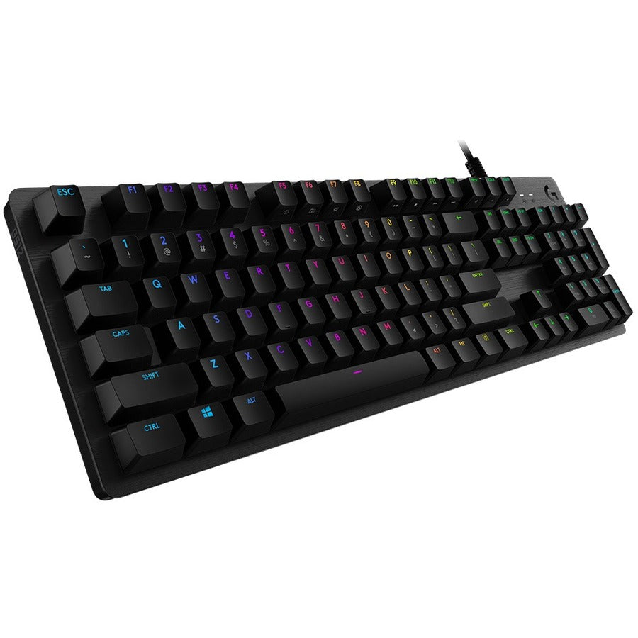 Logitech G512 CARBON LIGHTSYNC RGB Mechanical Gaming Keyboard with GX Brown switches and USB passthrough (Tactile) - 920-009342