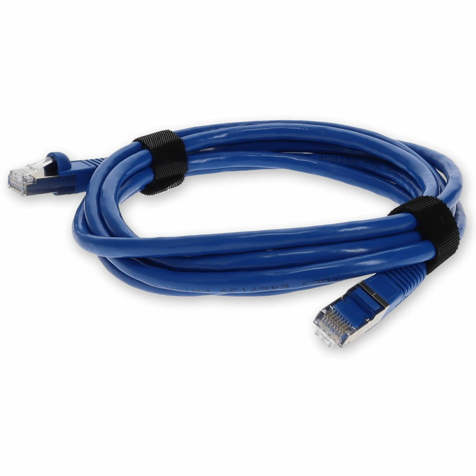 AddOn 7ft RJ-45 (Male) to RJ-45 (Male) Straight Blue Cat7 S/FTP PVC Copper Patch Cable - ADD-7FCAT7-BE