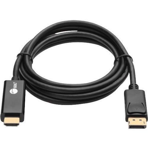 SIIG DisplayPort 1.2 To HDMI 6ft Cable 4K/30Hz - CB-DP1Q12-S1