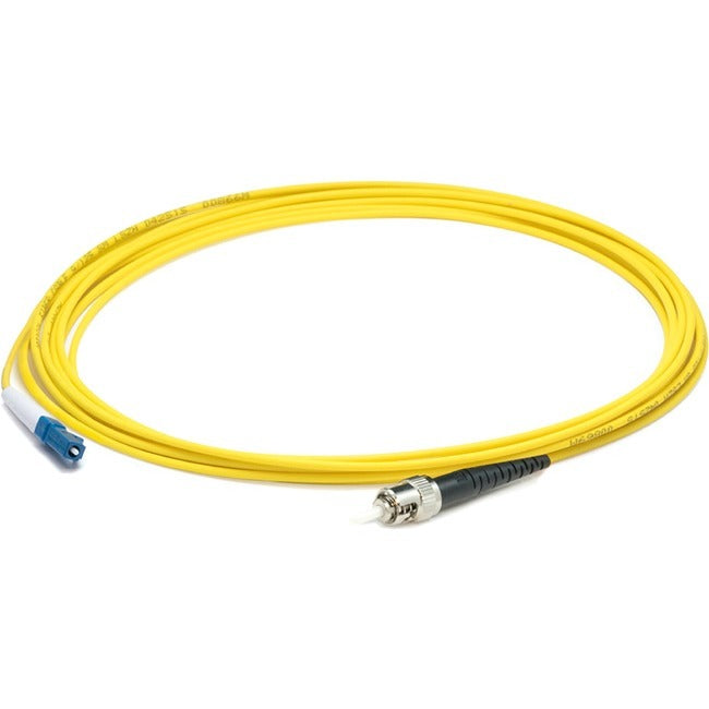 AddOn 37m LC (Male) to ST (Male) Straight Yellow OS2 Simplex Plenum Fiber Patch Cable - ADD-ST-LC-37MS9SMFP