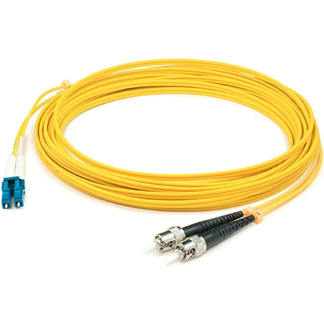 AddOn 35m LC (Male) to ST (Male) Straight Yellow OS2 Duplex Plenum Fiber Patch Cable - ADD-ST-LC-35M9SMFP