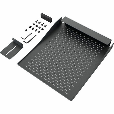 Heckler Design Mounting Panel for Camera, Video Conferencing Camera, Power Adapter, PTZ Camera, Video Bar, Sound Bar Speaker, Power Strip - Black Gray - H702-BG