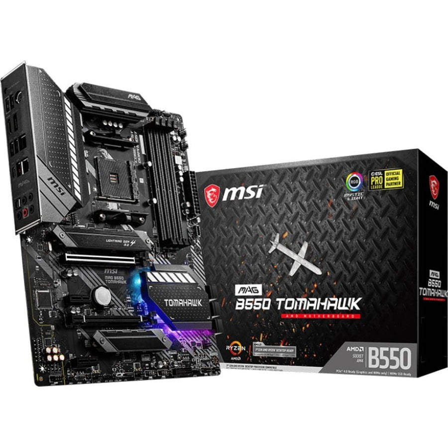 MSI MAG B550 TOMAHAWK Desktop Motherboard - AMD B550 Chipset - Socket AM4 - ATX - B550TMHWK