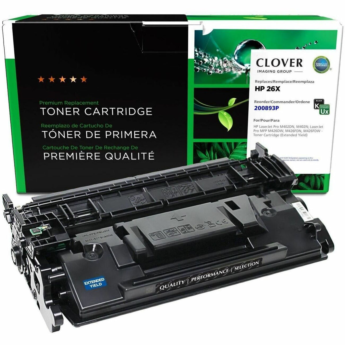 Clover Imaging Remanufactured Extended Yield Toner Cartridge for HP CF226X - 200893P