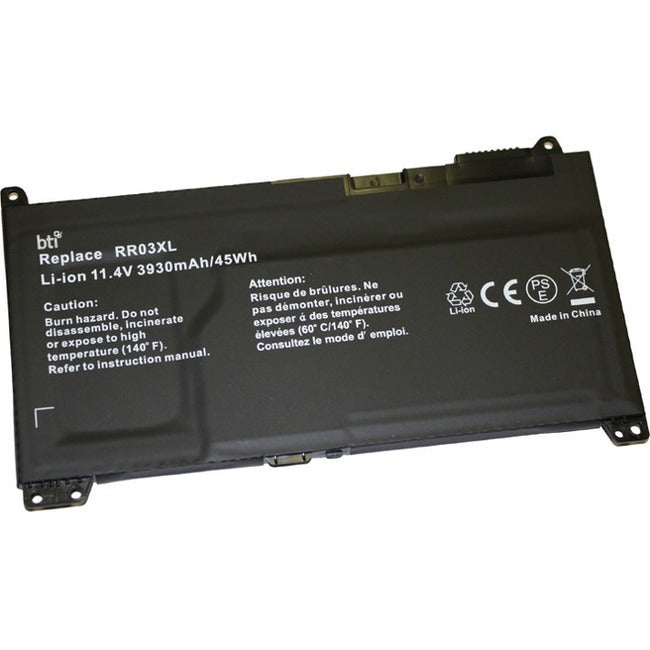 BTI RR03XL-BTI 11.4V 48WHR LI-ION BATTERY 851477-421, RR03XL, 851610-850, 851610-855, RR03048XL-PR PROBOOK 470 G5, 455 G5, 455 G4, 450 G5, 450 G4, 440 G5, 440 G4, 430 G5, 430 G4, MT21, MT20 - RR03XL-BTI
