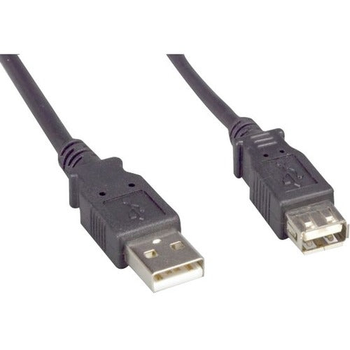 ENET USB 2.0 A Male to A Female 10FT Extension Black Cable - USB2.0MAFA-10F