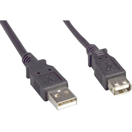 ENET USB 2.0 A Male to A Female 10FT Extension Black Cable - USB2.0MAFA-10F