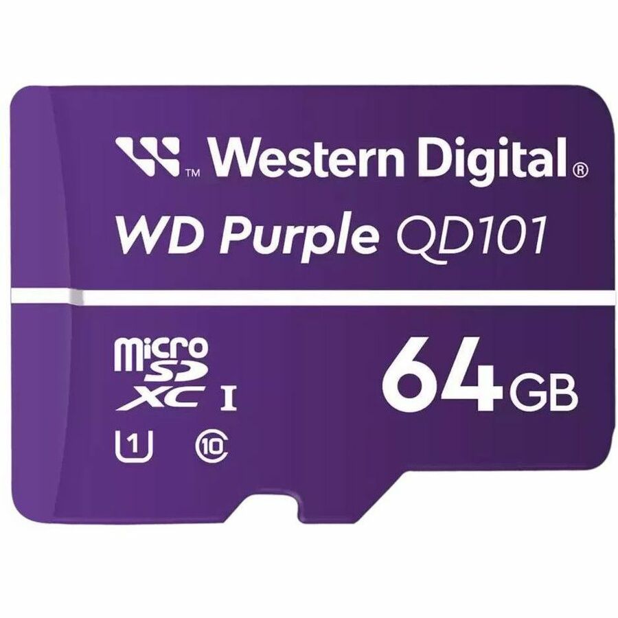 WD Purple WDD064G1P1C 64 GB Class 10/UHS-I (U1) microSDXC - WDD064G1P1C-74AEL0