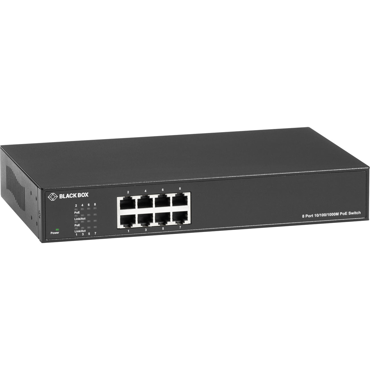 Black Box LPB1300 Series Gigabit Ethernet PoE+ Switch - LPB1308A-R2