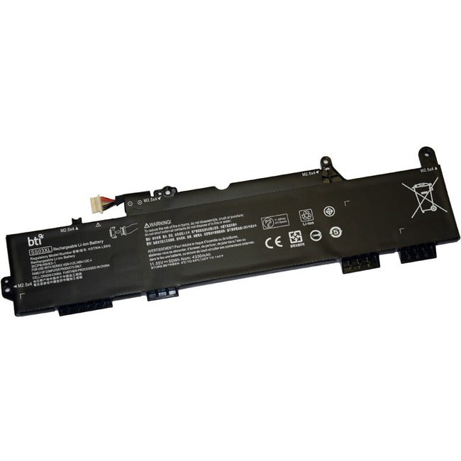 BTI 933321-855-BTI 11.55V 50WHR LI-ION BATTERY 4WE39AV, 933321-855, HSTNN-IB8C, SS03XL, 932823-1C1, HSN-I12C, HSTNN-LB8G, 932823-2C1, HSN-I13C-4, SS03, 932823-421, HSTNN-DB8J, SS03050XL-PL ELITEBOOK 735 G5, 735 G6, 745 G5, 745 G6, 830 G5, 830 G6, 836 G5, 840 G5, 840 G6, 846 G5, MT44, MT45, ZBOOK 14U G5 - 933321-855-BTI