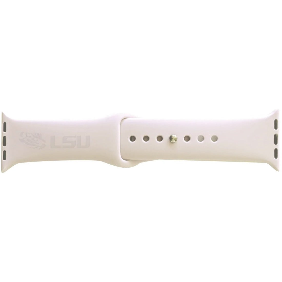 OTM Louisiana State University Silicone Apple Watch Band, Classic - OC-LSU-ABAG00A